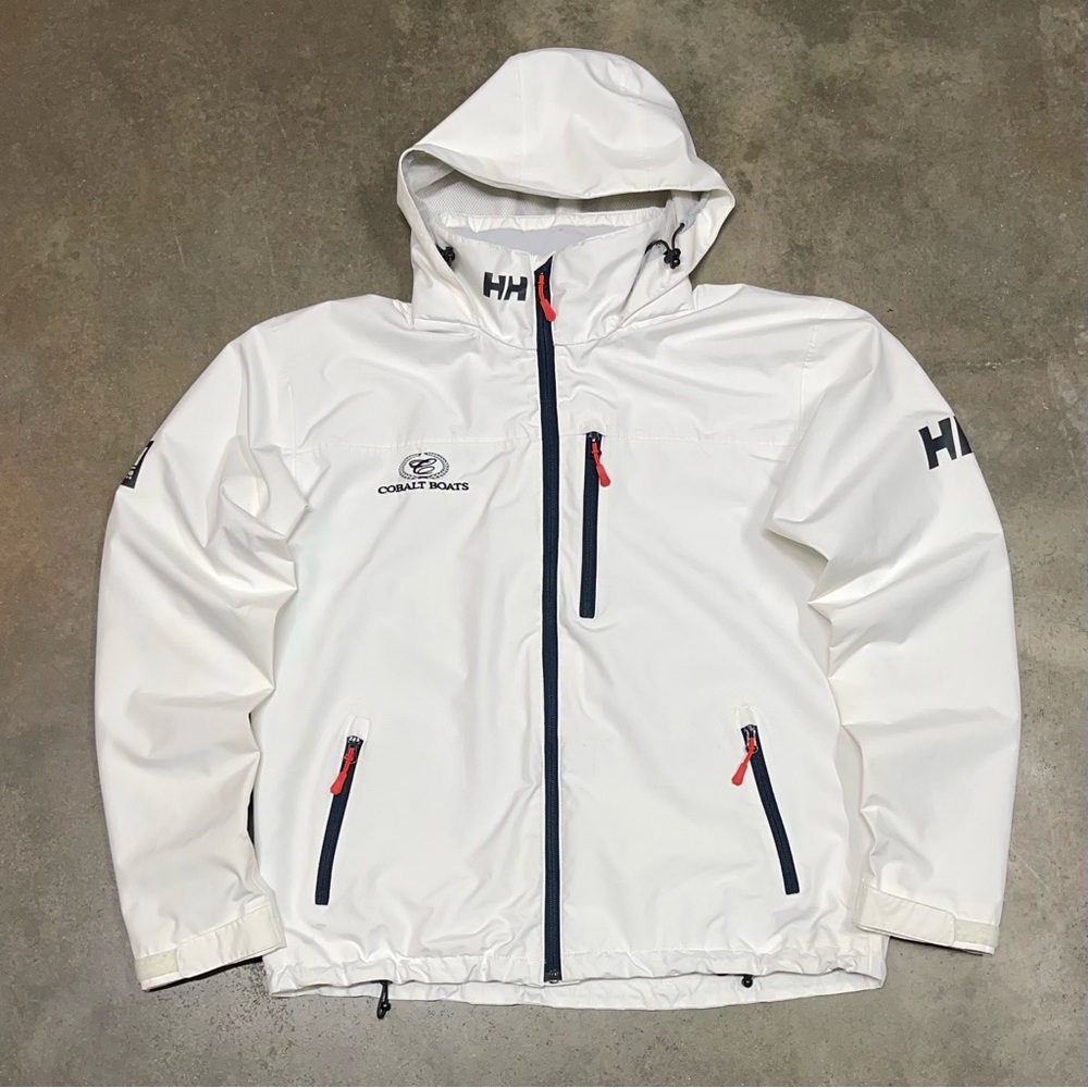 Helly Hanson Crew Hooded Midlayer 2.0 White Full Zip Jacket